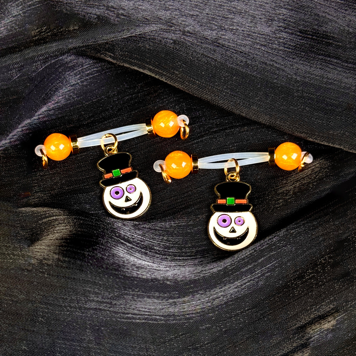 Halloween Frosty Charm Nipple Jewelry
