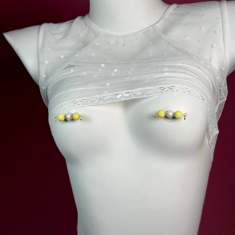 Lemon Sorbet Nipple Clamps