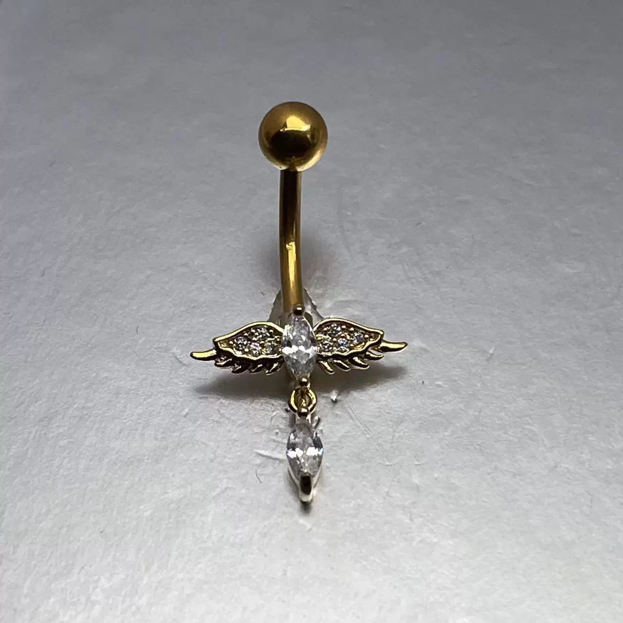 Assorted Shiny Crystal Pendant Navel Belly Piercing Rings