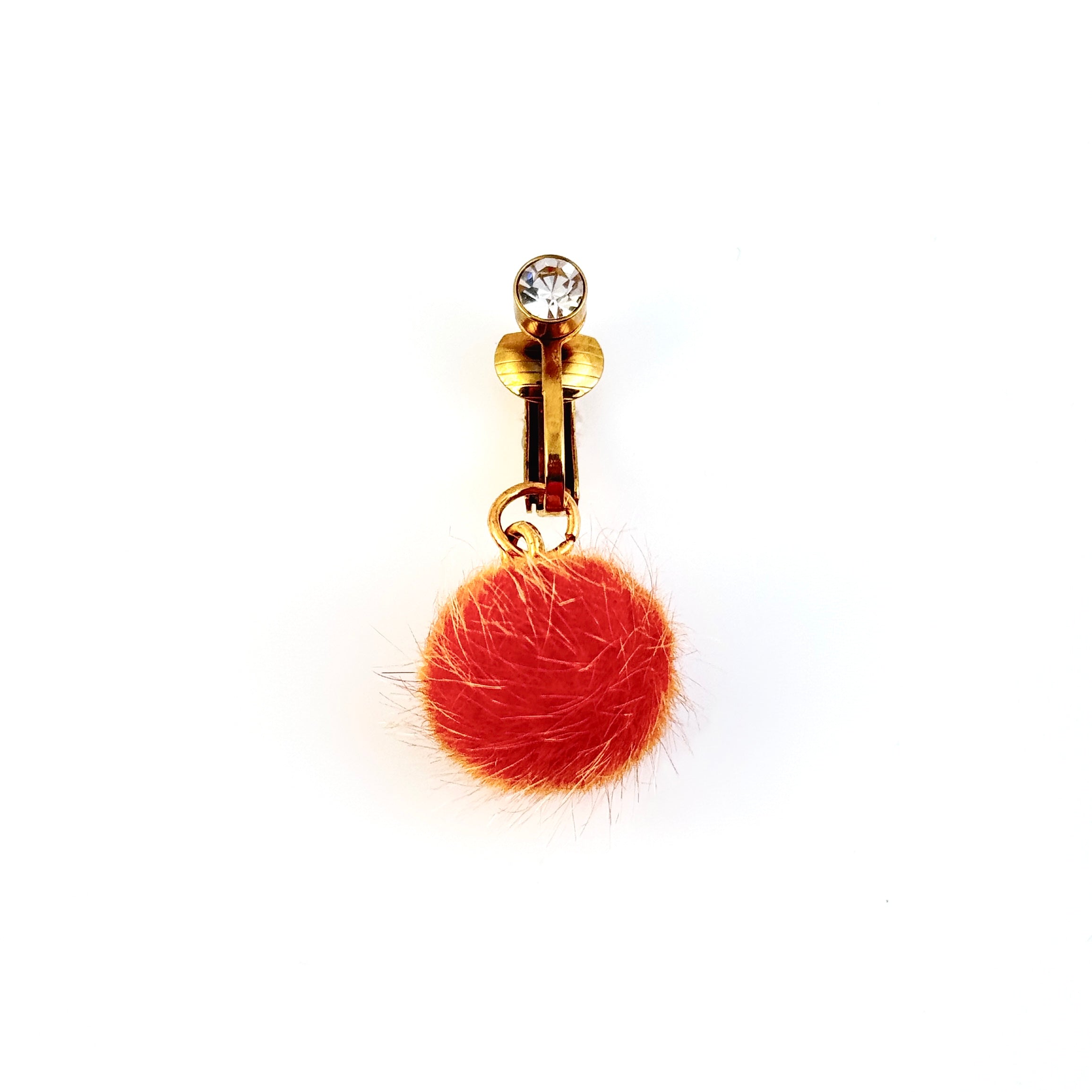 Citrus Pom-Pom Non-Piercing Navel Clip