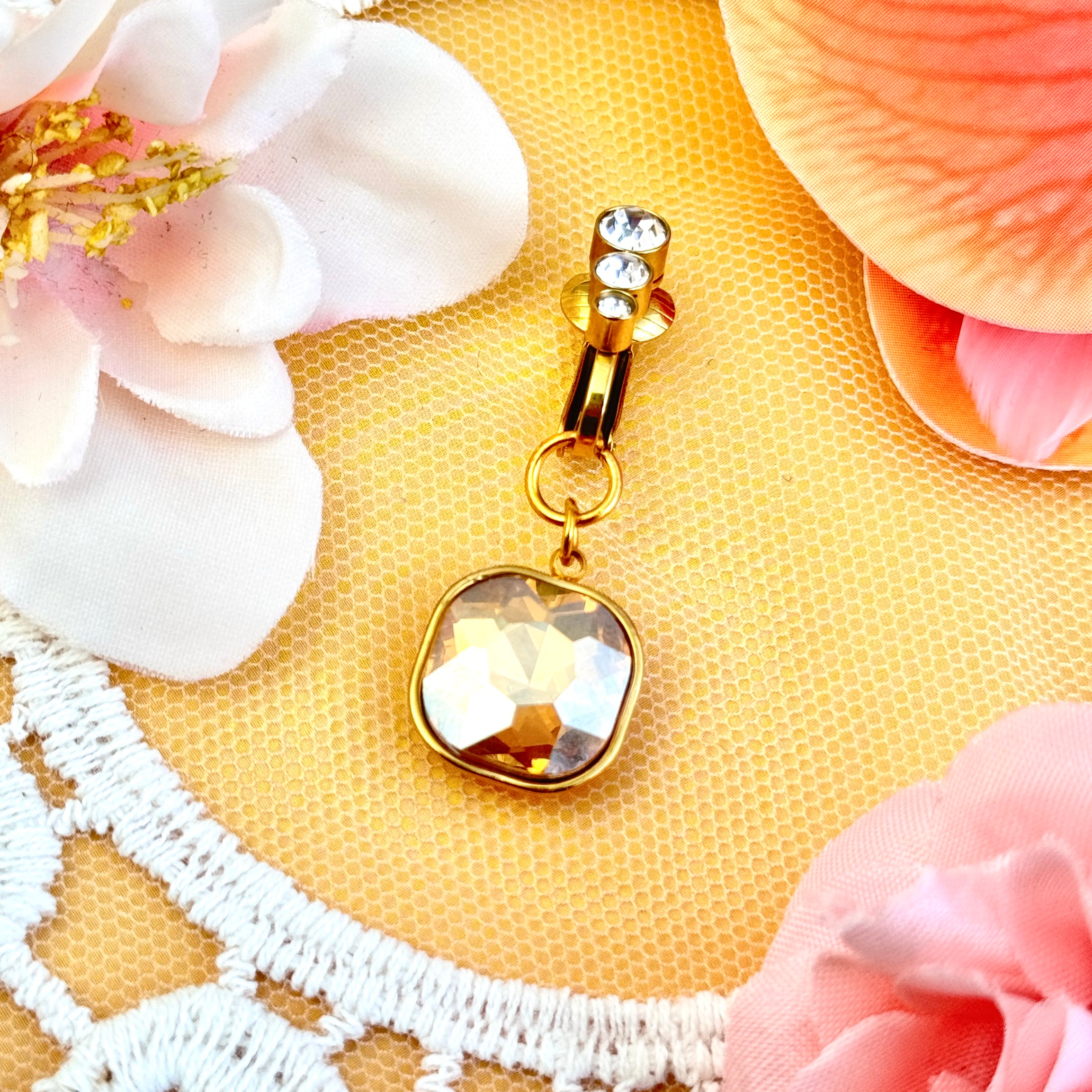 Aurelia Crystal Belly Clip