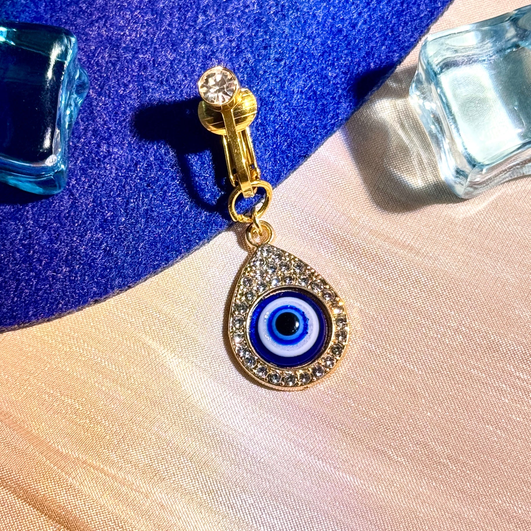 Luna Evil Eye Teardrop Navel Clip™