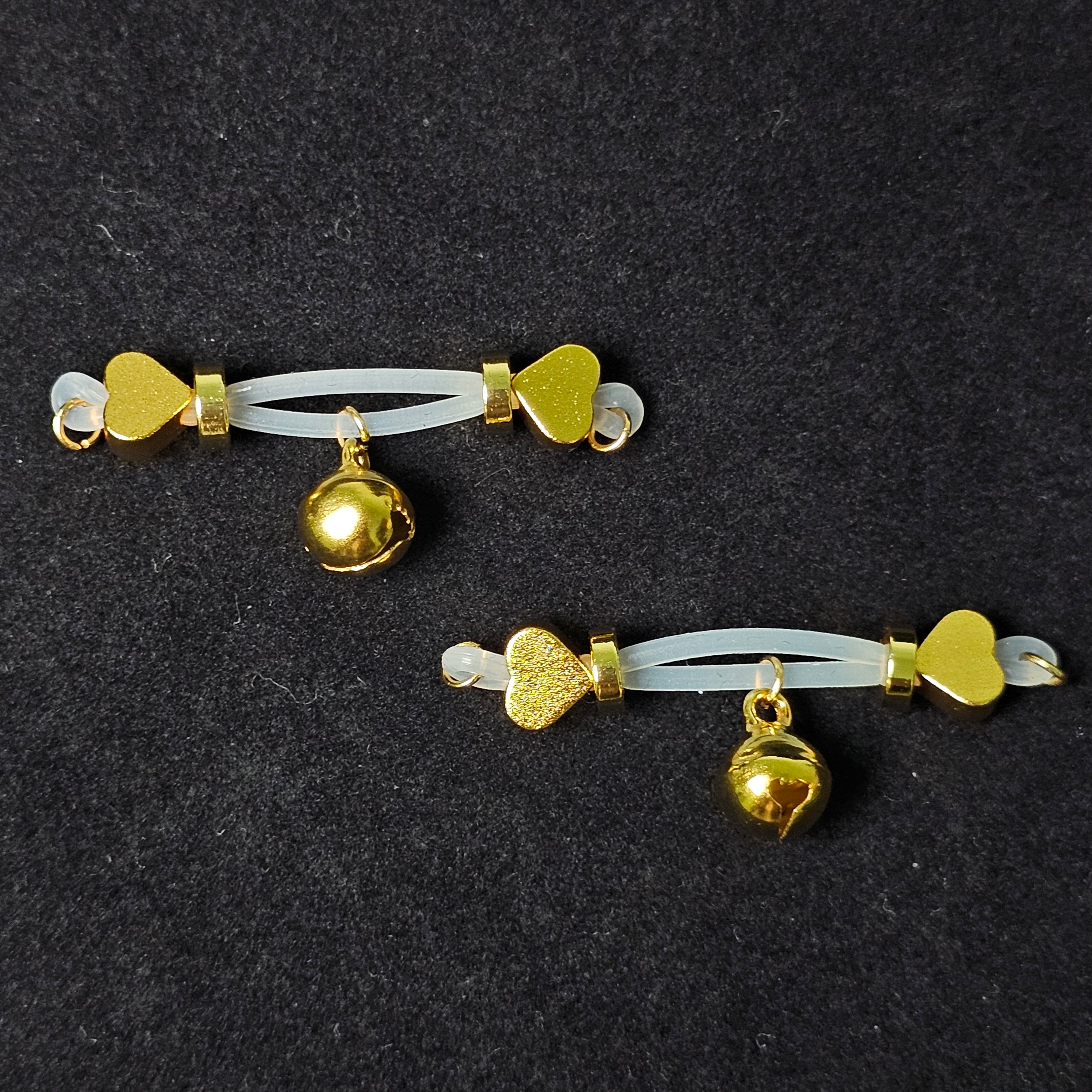 24k gold nipple clamp bell style