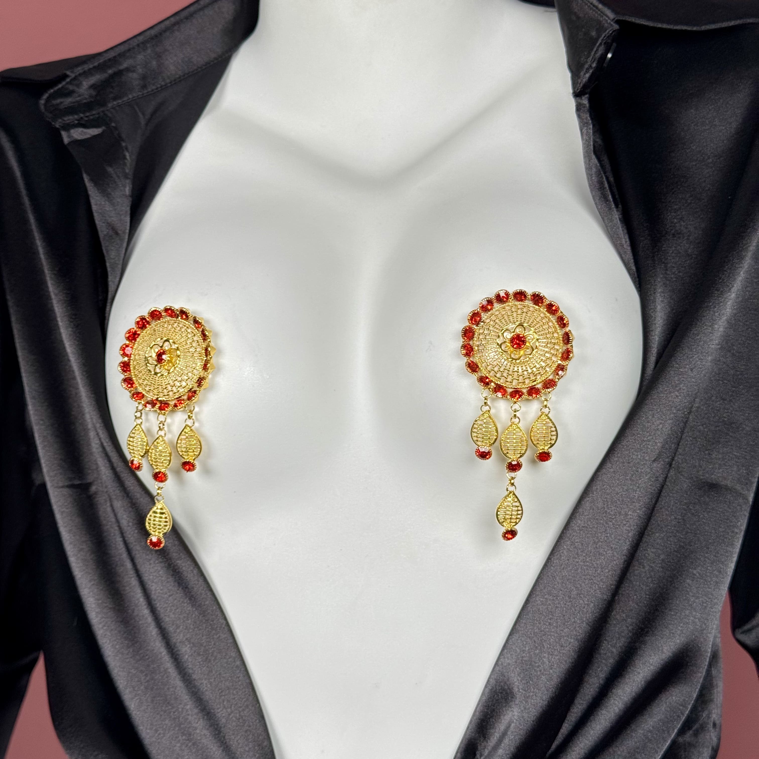 Luxury Openwork Rhinestone Nipple Covers