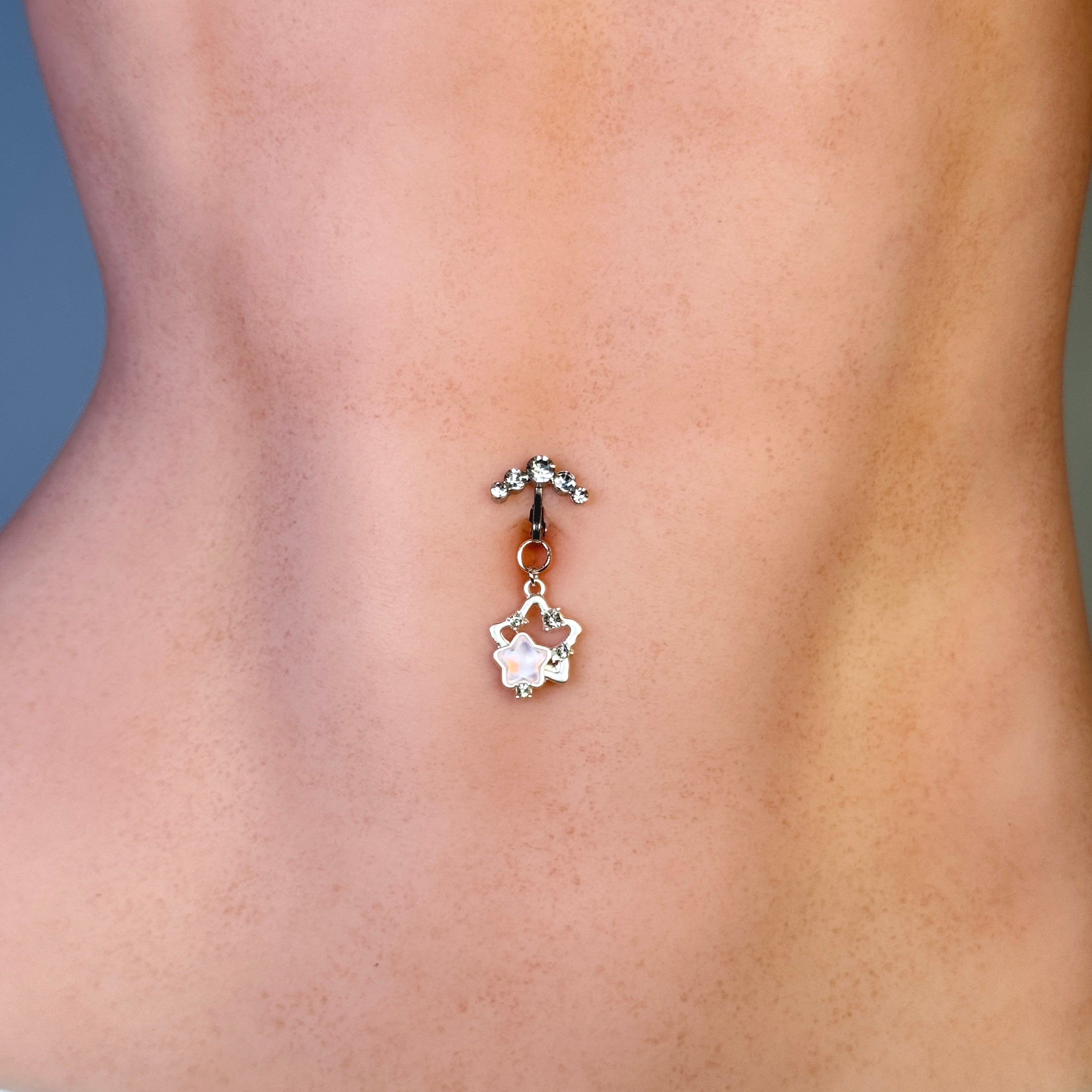 Fairy Star Crystal Non-Piercing Navel Clip