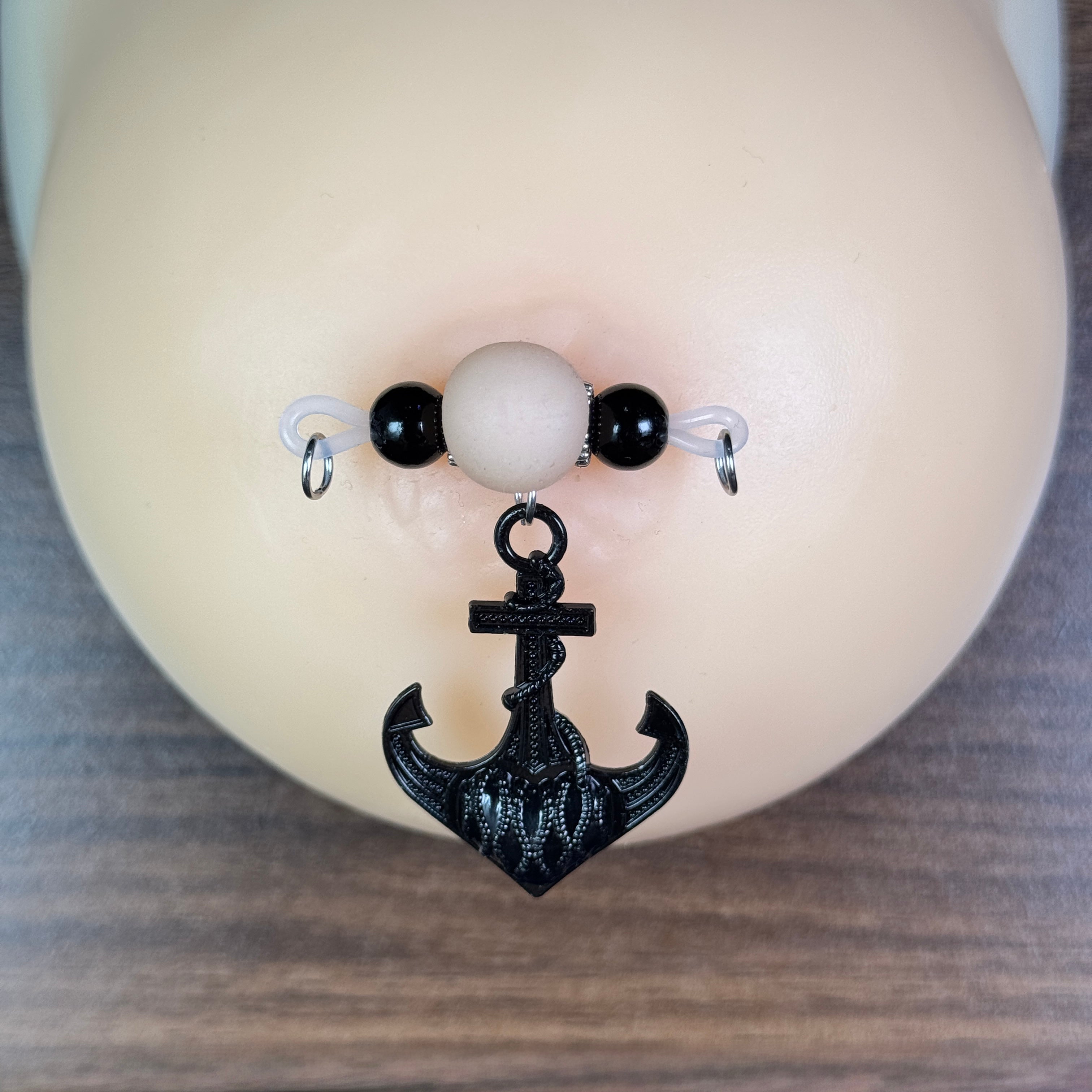Halloween Pirate Anchor Fake Nipple Ring