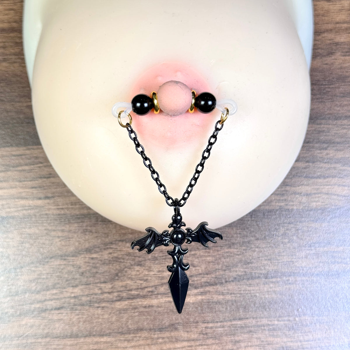 Midnight Bat Wing Nipple Clips