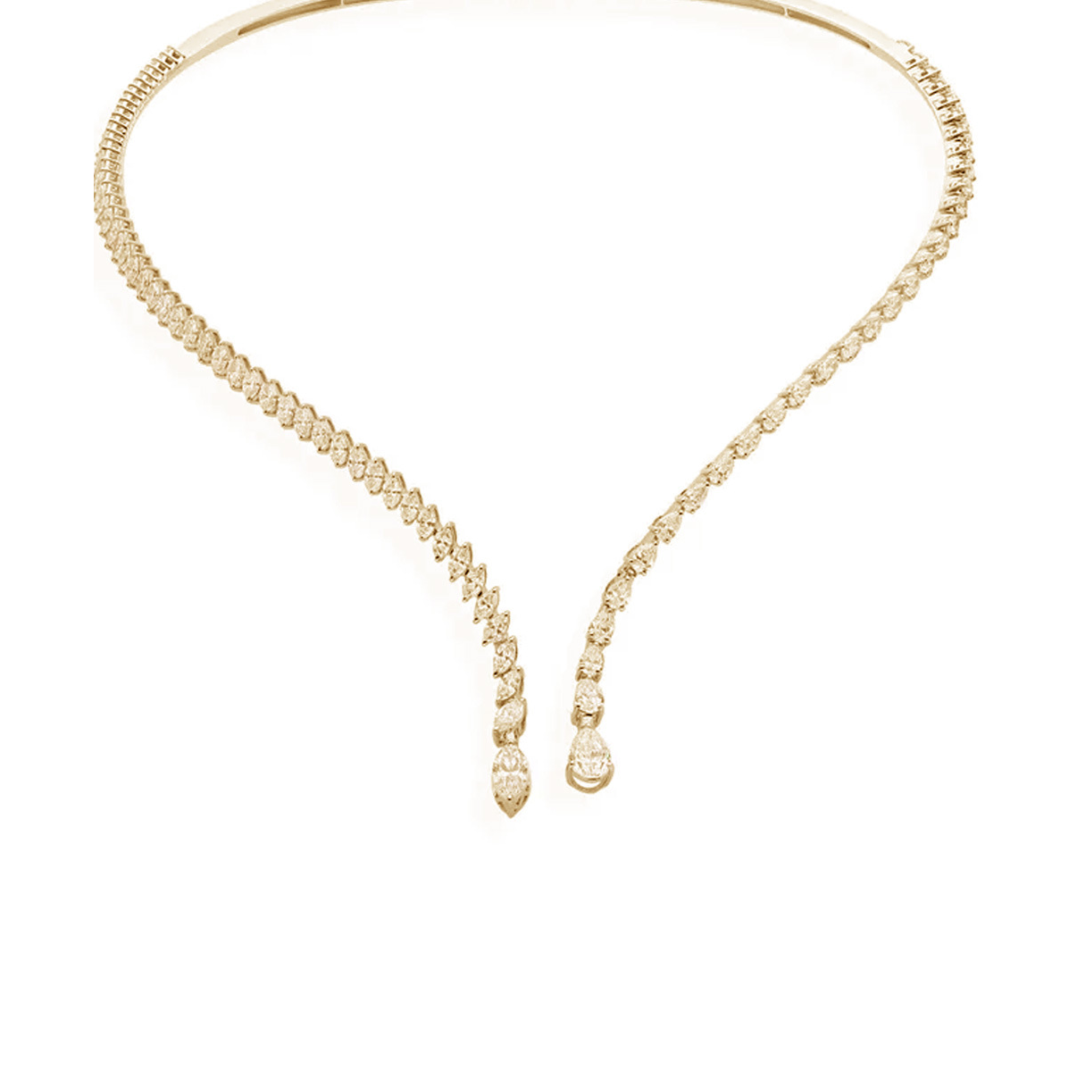 Rhinestone collarbone chain for parties