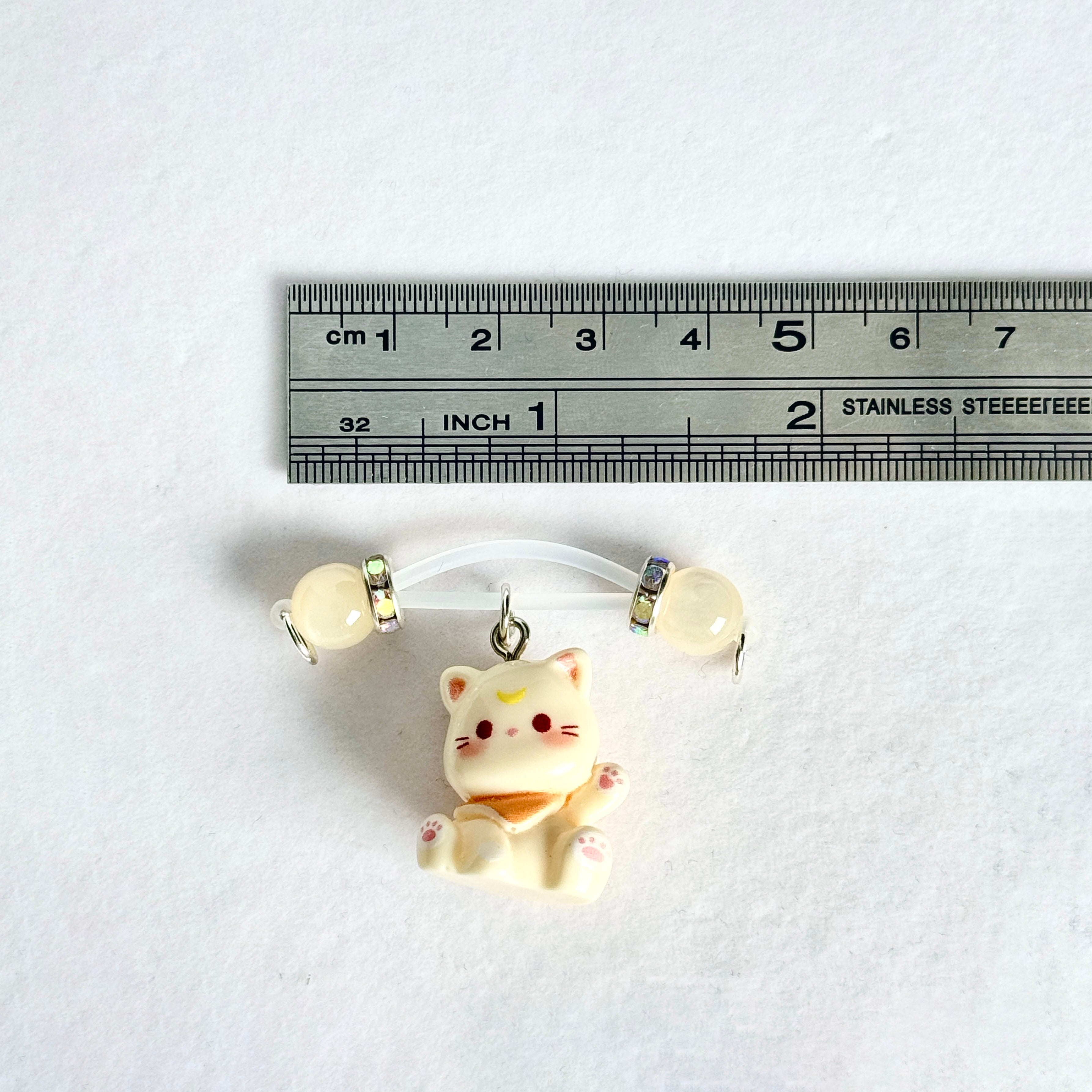 Moonlight Kitty Charm Nipple Clamps