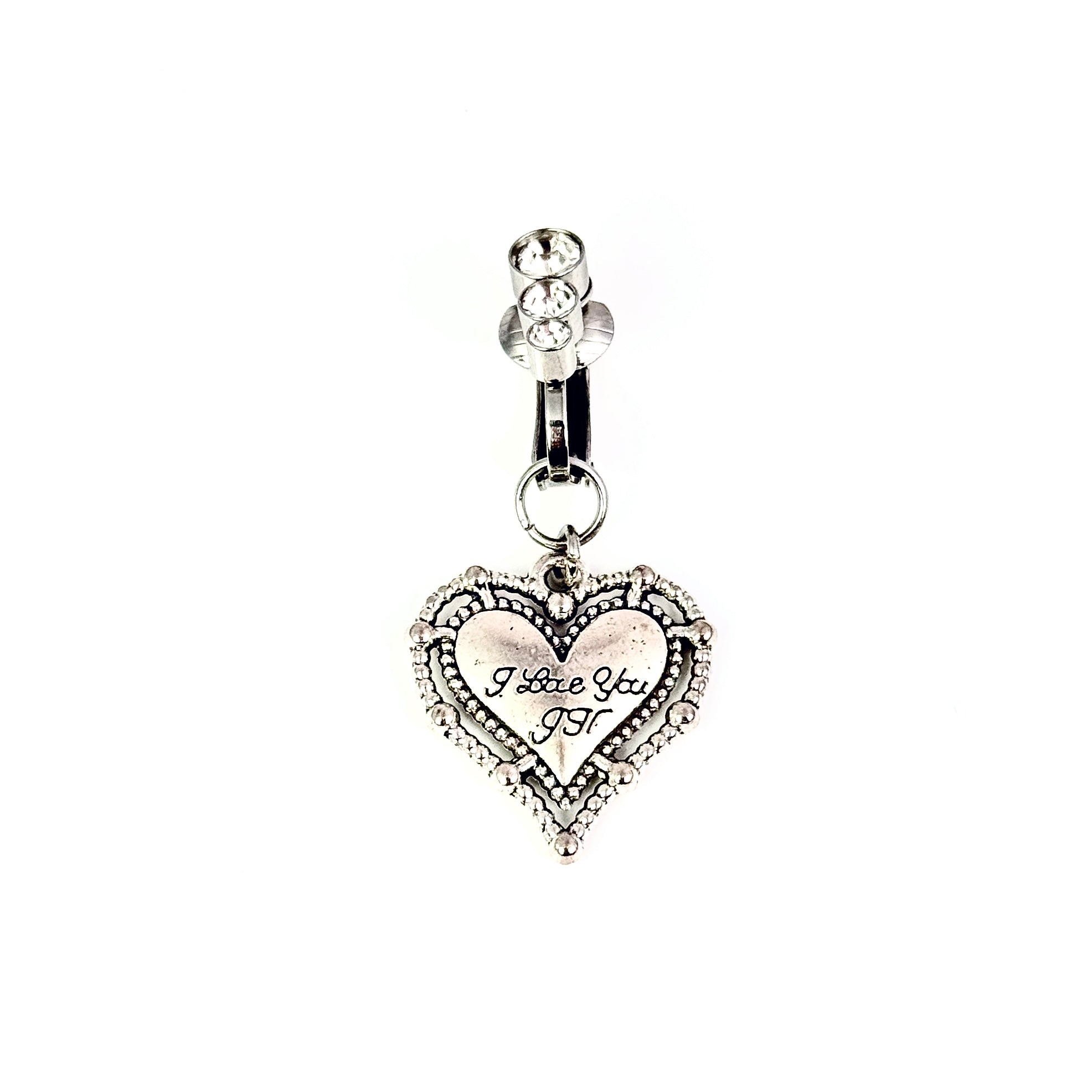 Love Heart Charm Faux Belly Ring