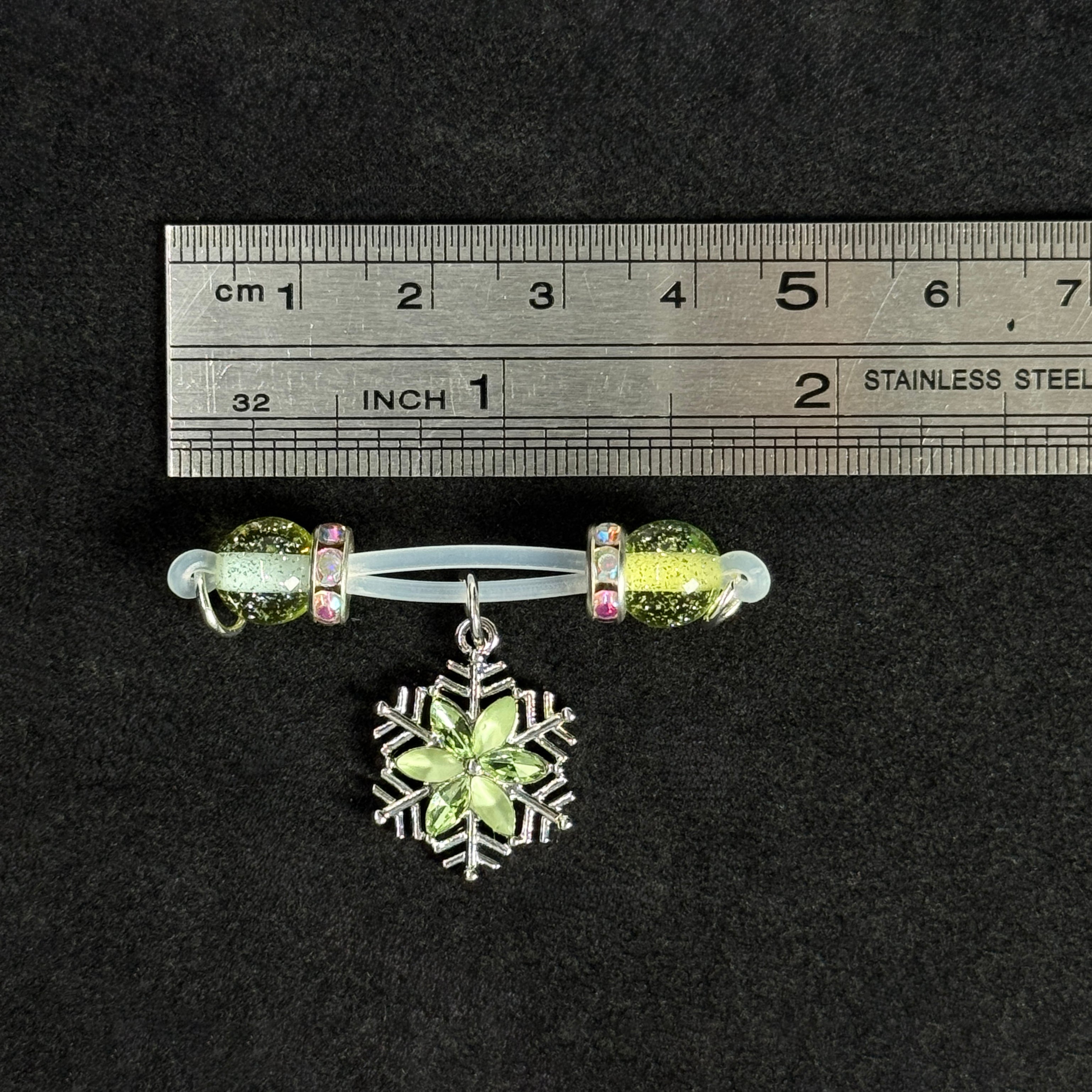Emerald Snow Clip