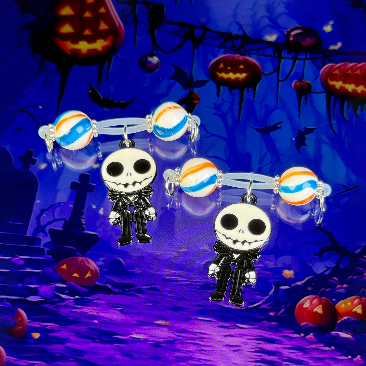 Cute Skull Doll Halloween Nipple Jewelry
