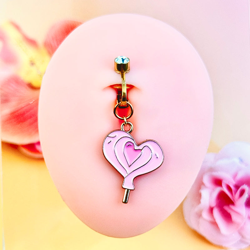 Sweetheart Lollipop Belly Clip
