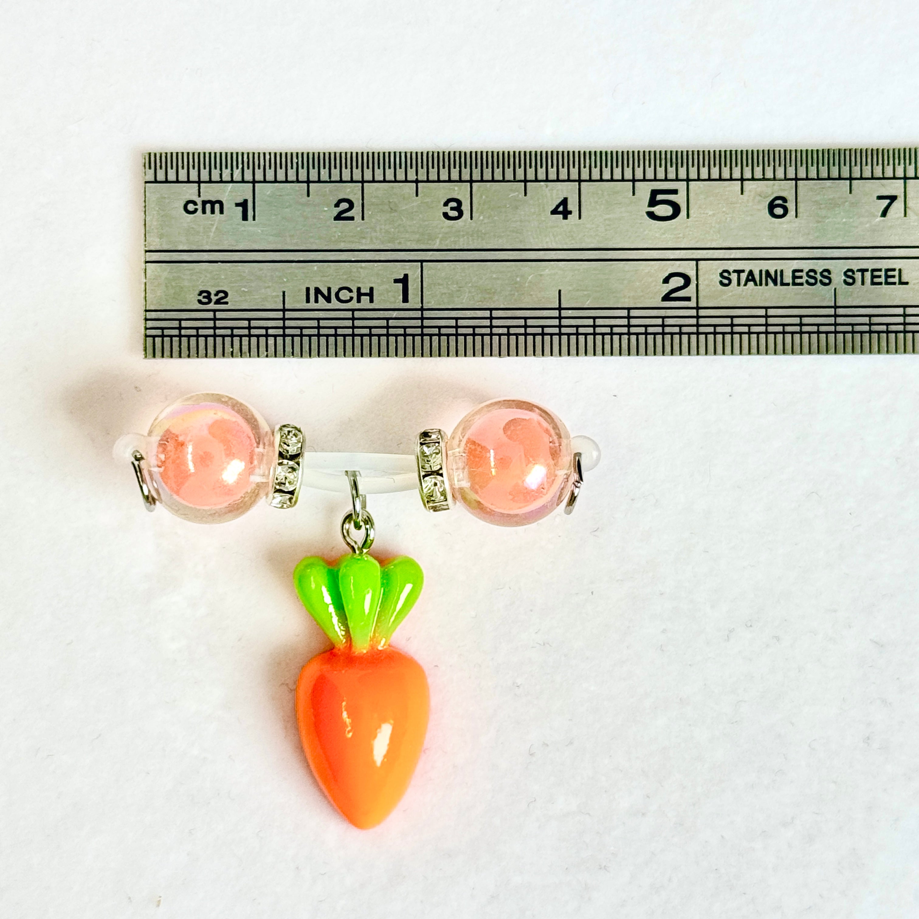 Sweet Carrot Charm Nipple Clamps