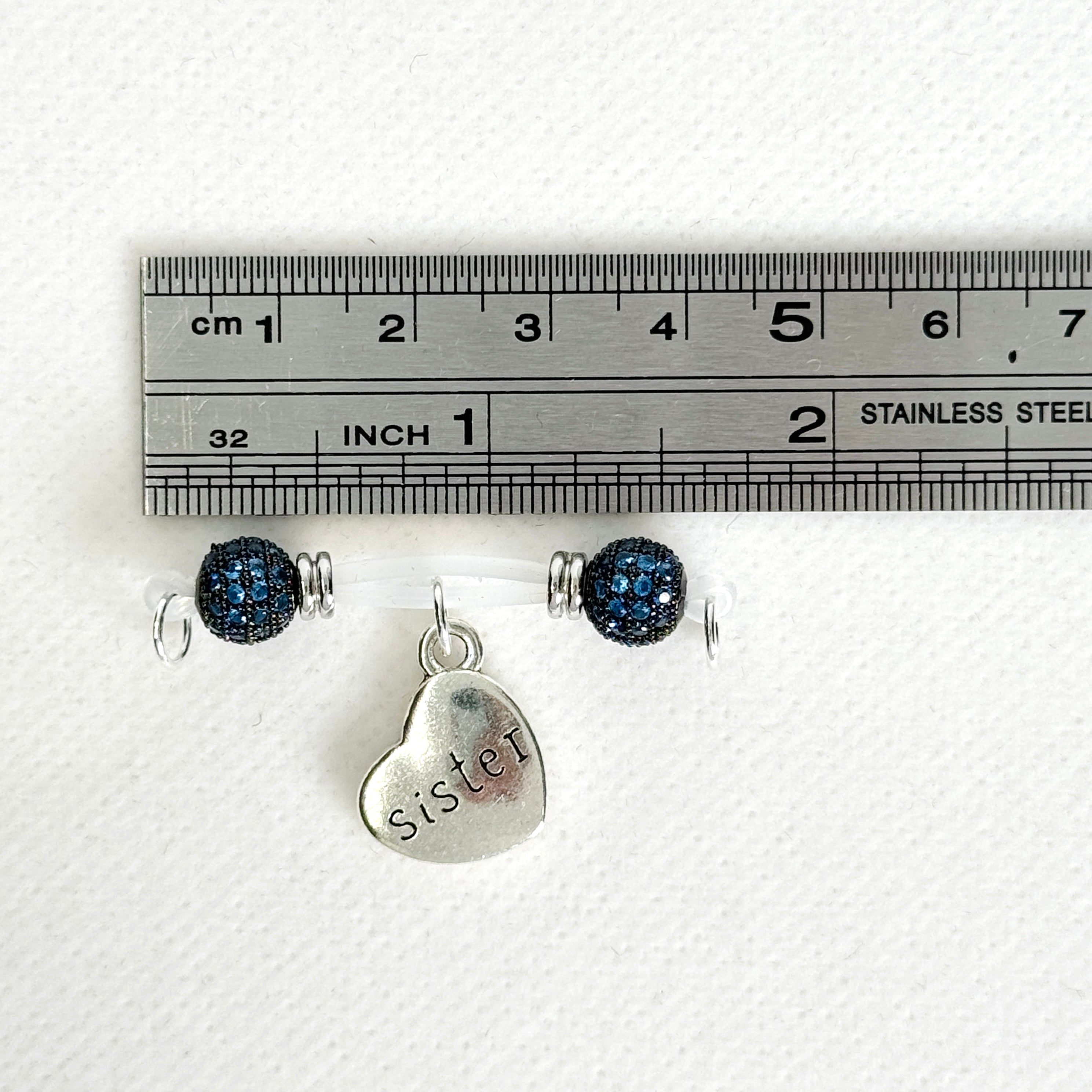 Blue Sapphire Twin Hearts Nipple Bar Set – Brother & Sister Edition