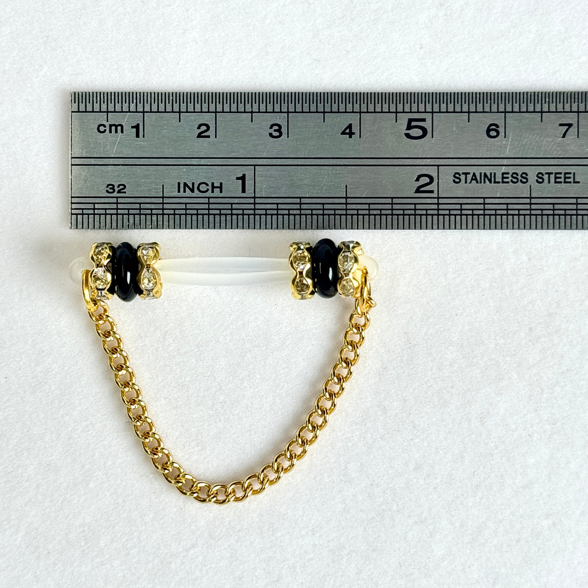 Midnight Gold Chain Nipple Clamp