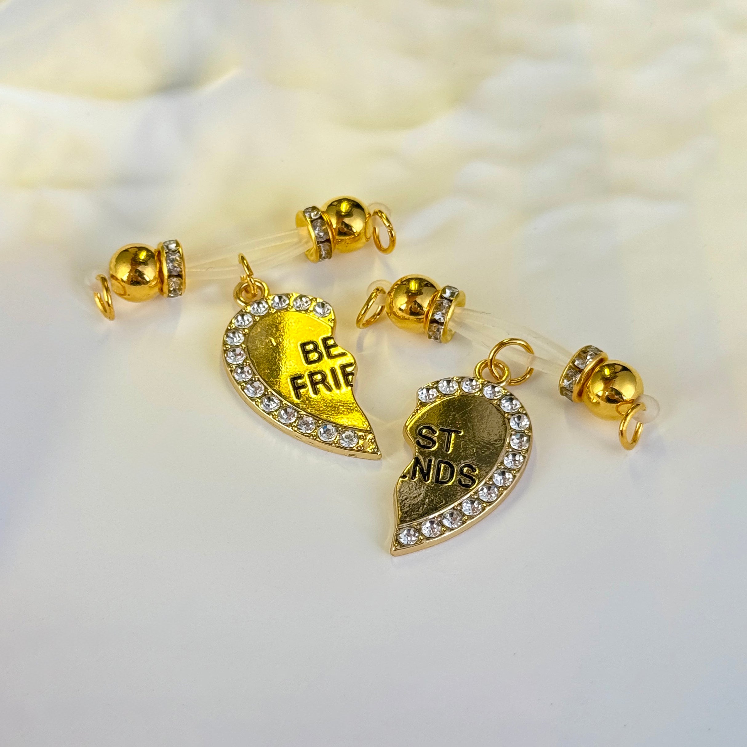 Luxe Gold Best Friends Heart Set