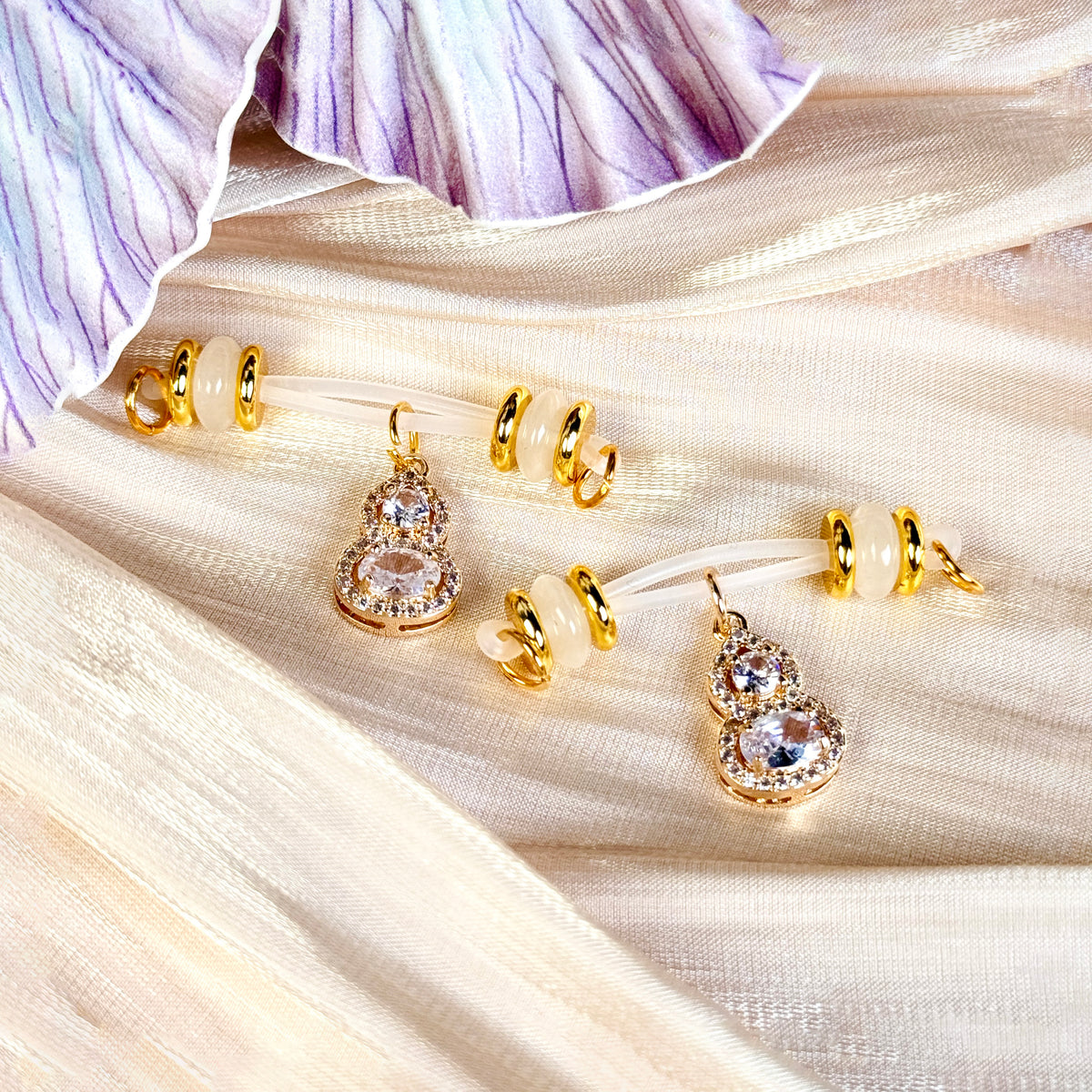 Crystal Eight Non-Piercing Nipple Jewelry