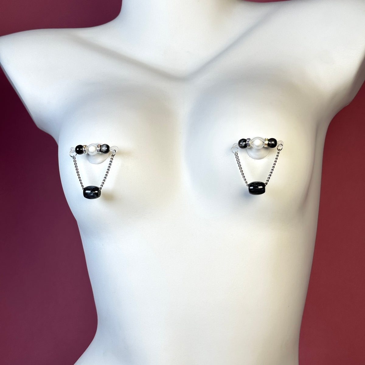 Midnight Pearl Nipple Clamps