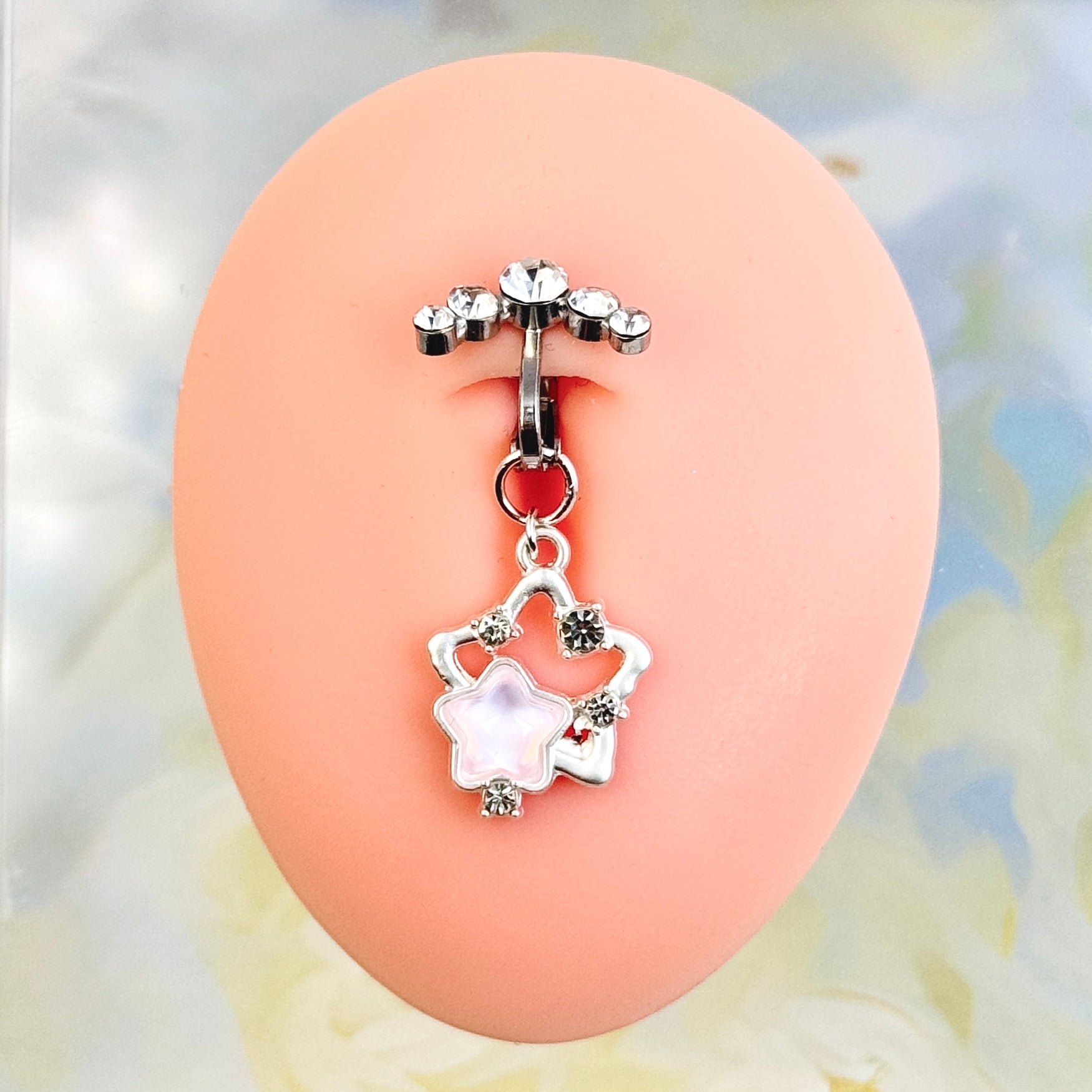 Fairy Star Crystal Non-Piercing Navel Clip