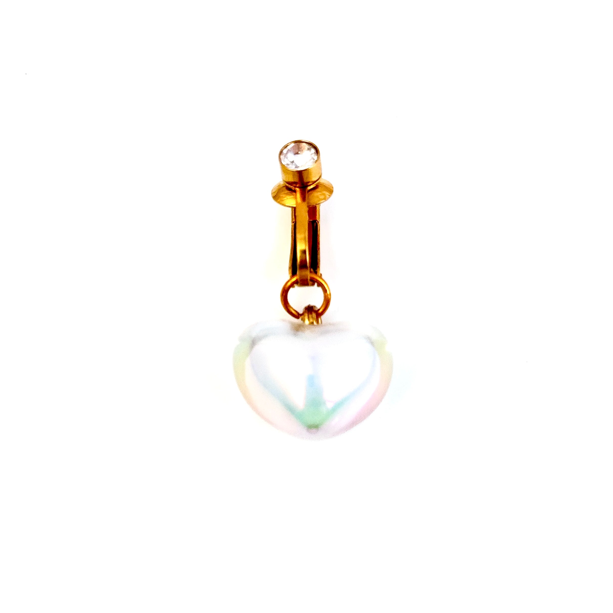 Navel Ring – Crystal Heart
