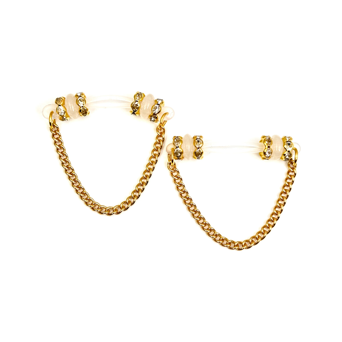 Golden Drape Chain Nipple Clamp