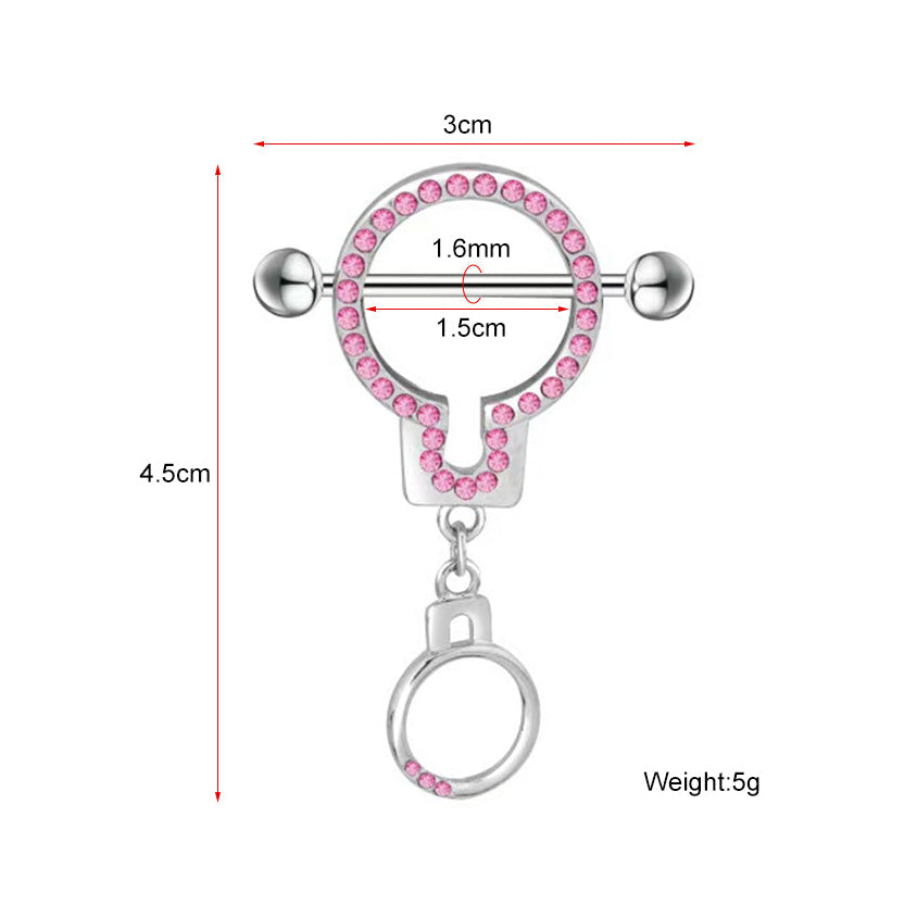 Sparkling Bunny Planet Nipple Ring