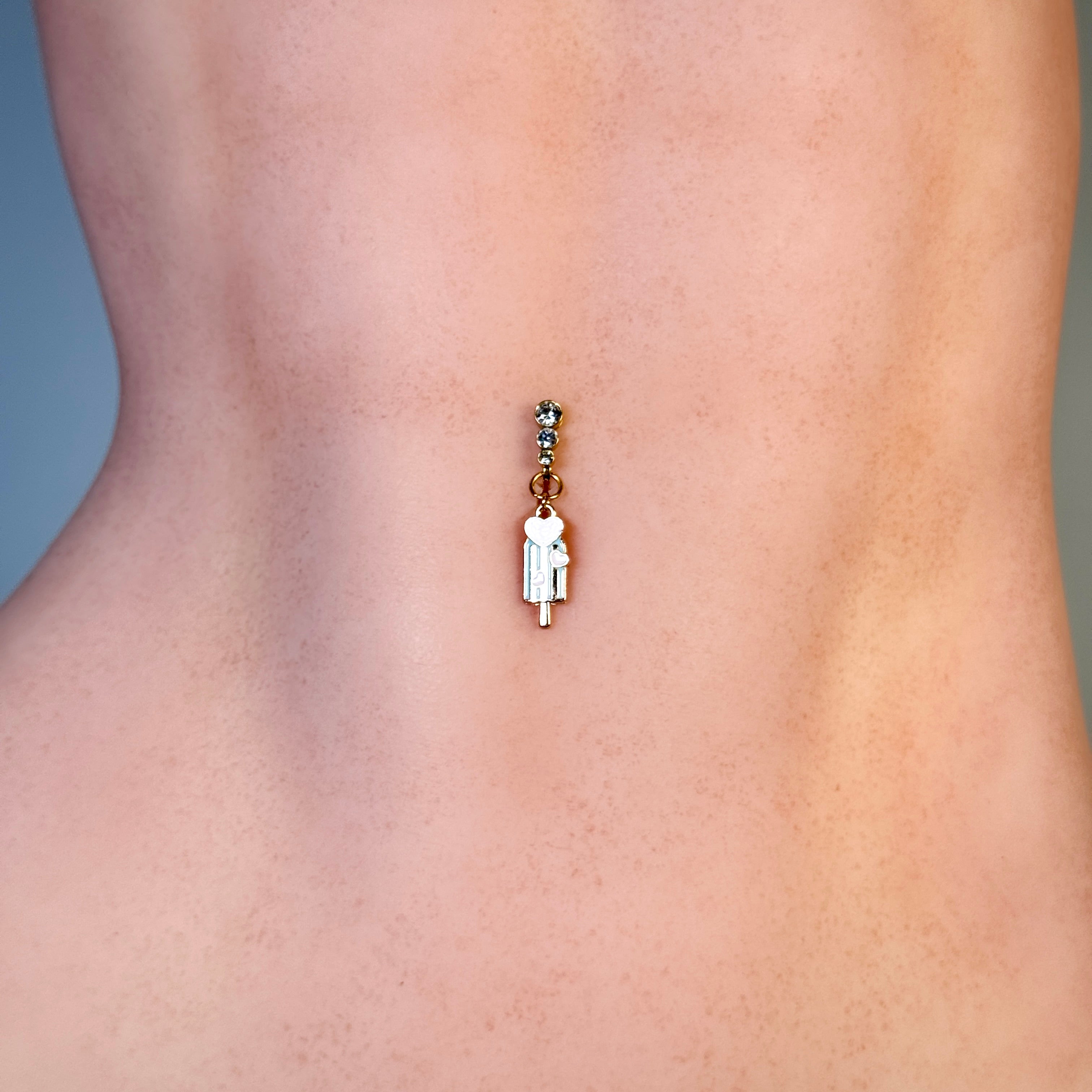 Sweet Ice Cream Faux Navel Ring