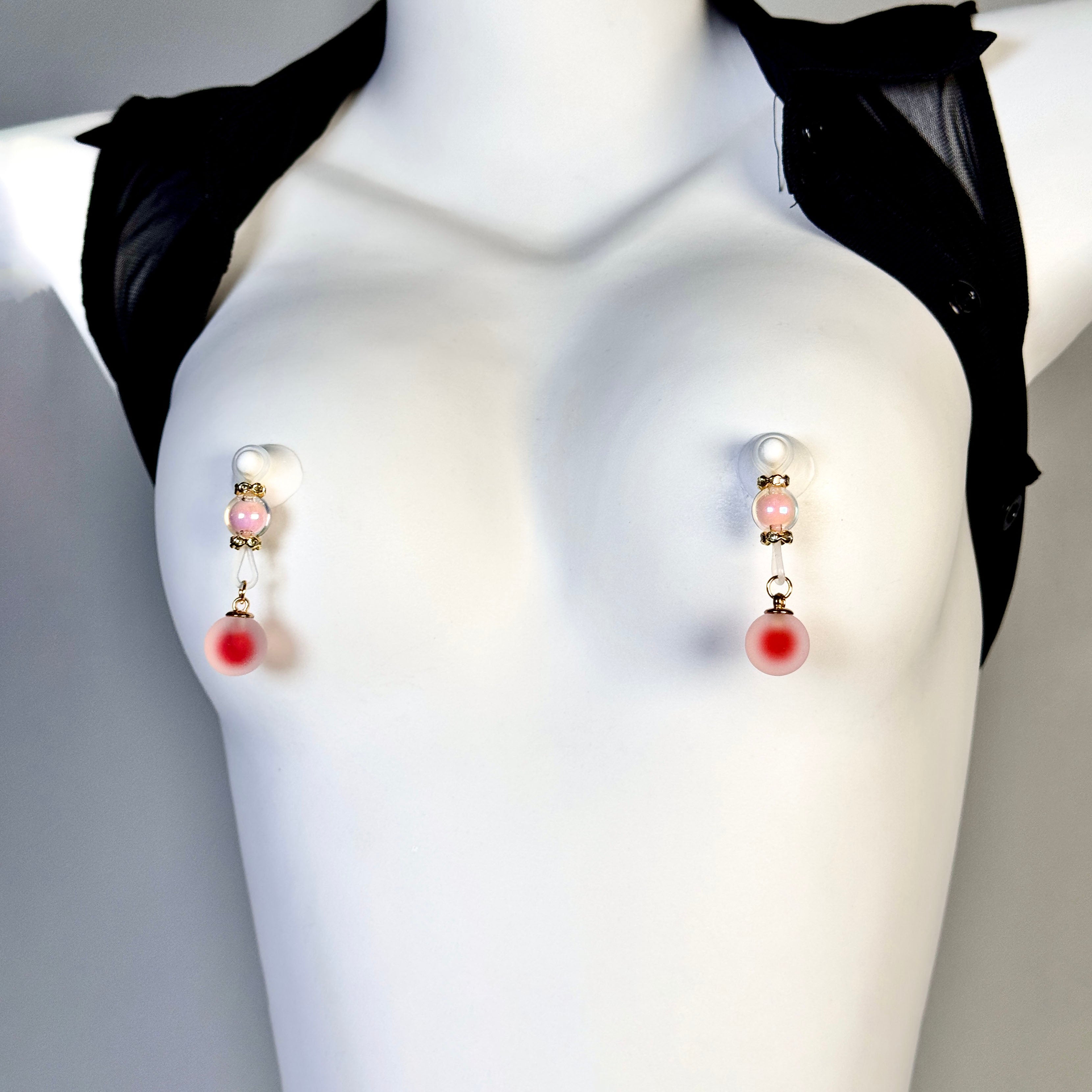 Rose Quartz Glow Nipple Clamps