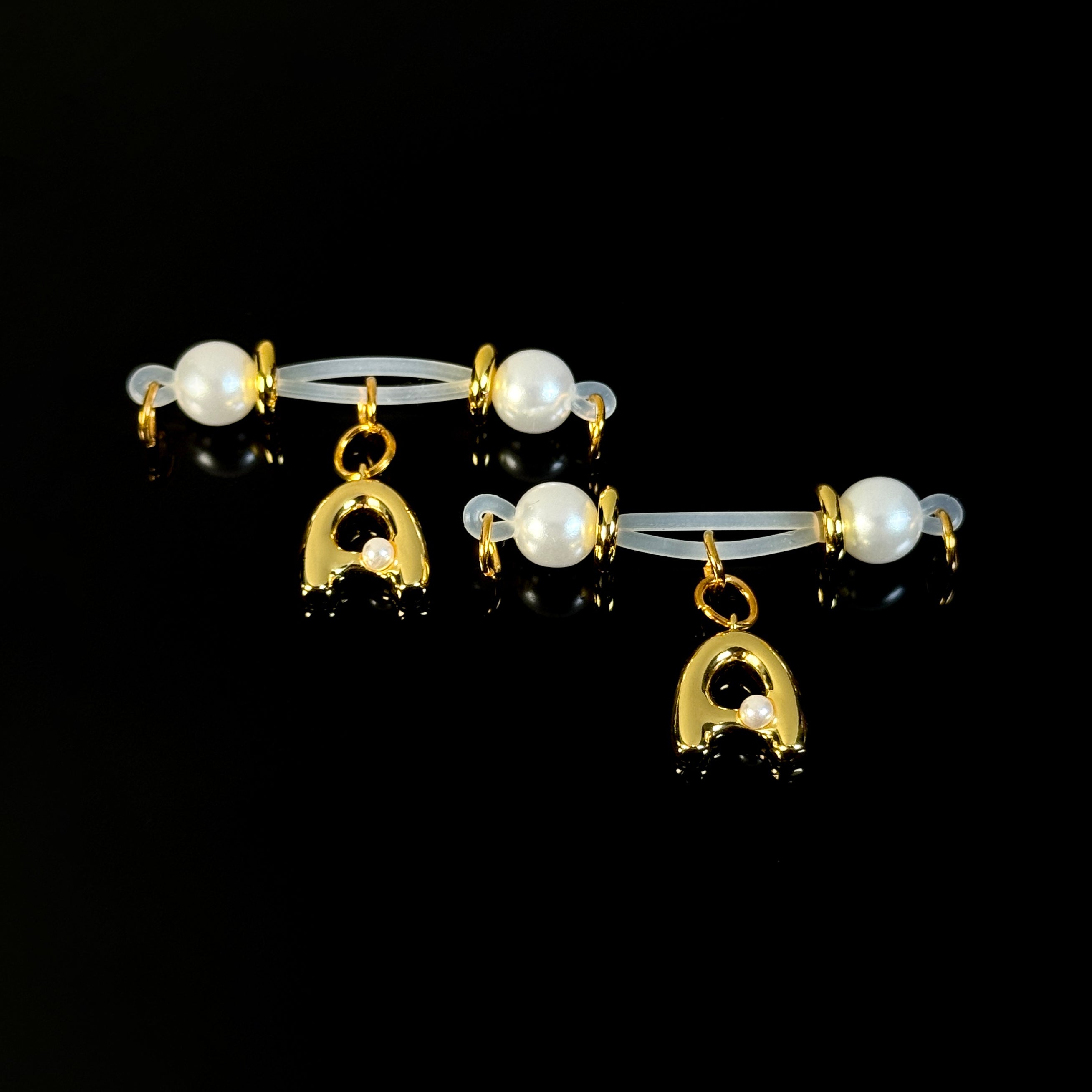 Gold & Silver Pearl Bar Set