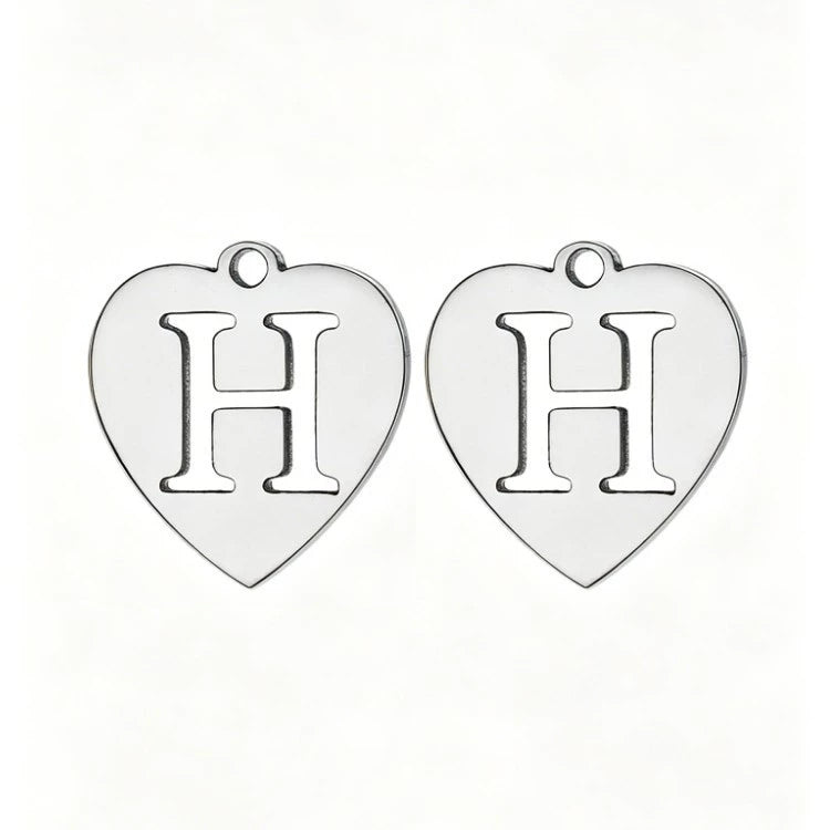 Customized initial gold crown clip