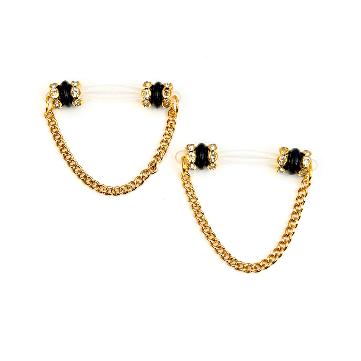 Midnight Gold Chain Nipple Clamp