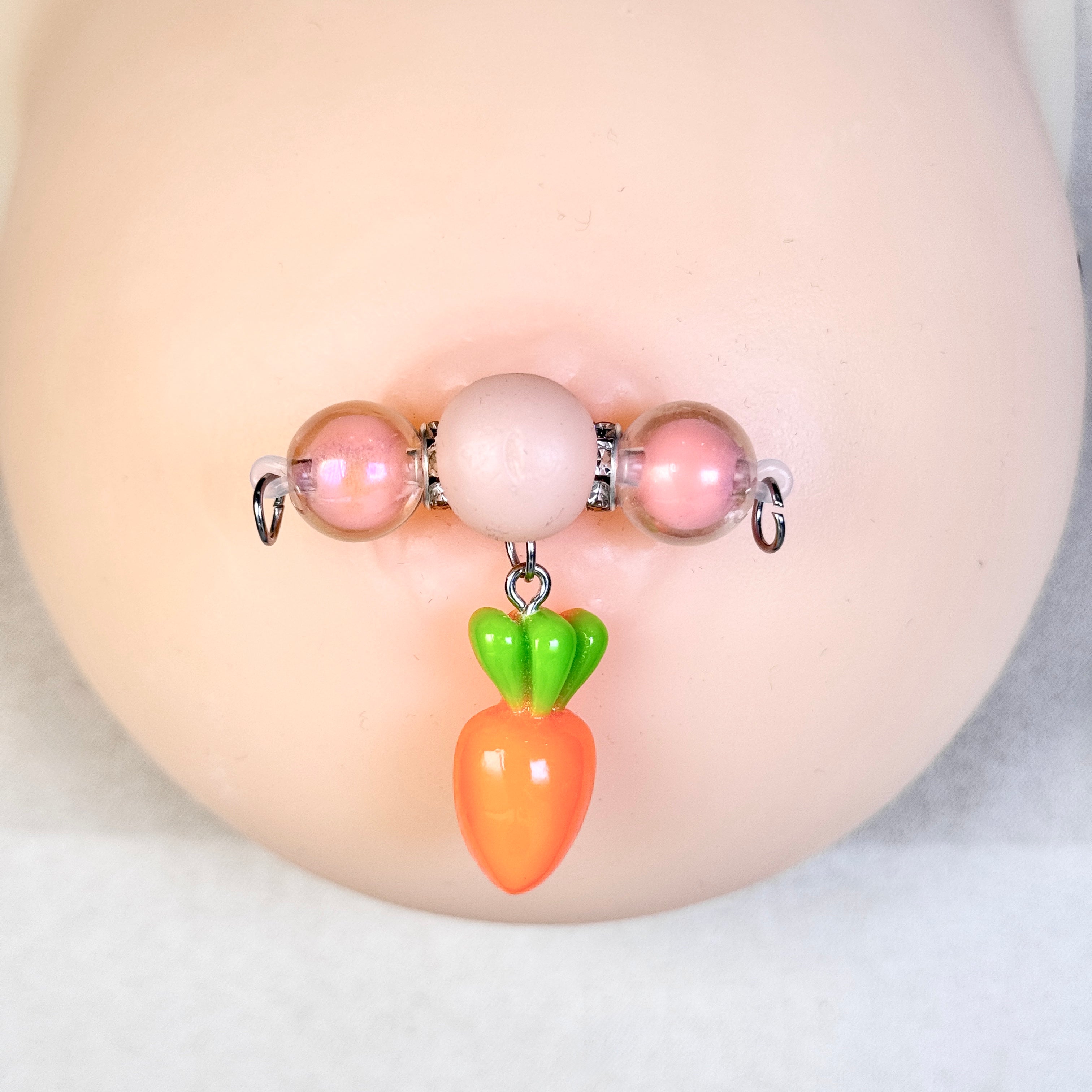 Sweet Carrot Charm Nipple Clamps
