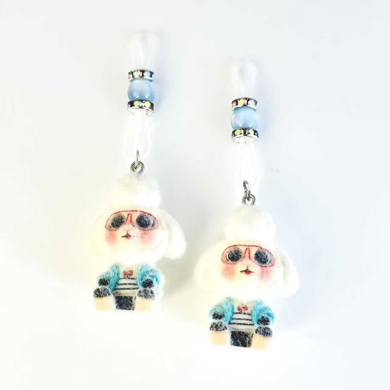 Blueberry Teddy Charm Nipple Clamps