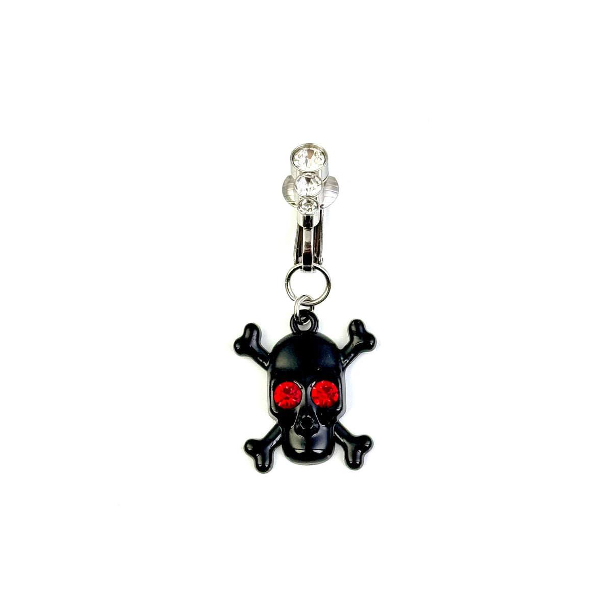 Red Eye Skull Navel Charm