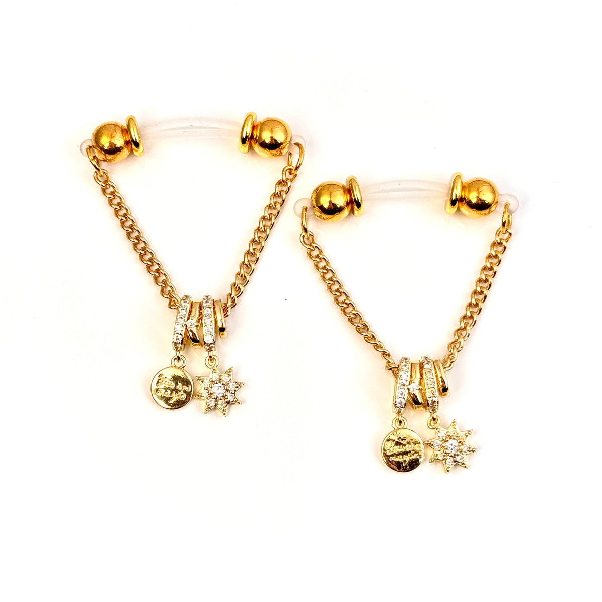Golden Star Coin Nipple Clamp