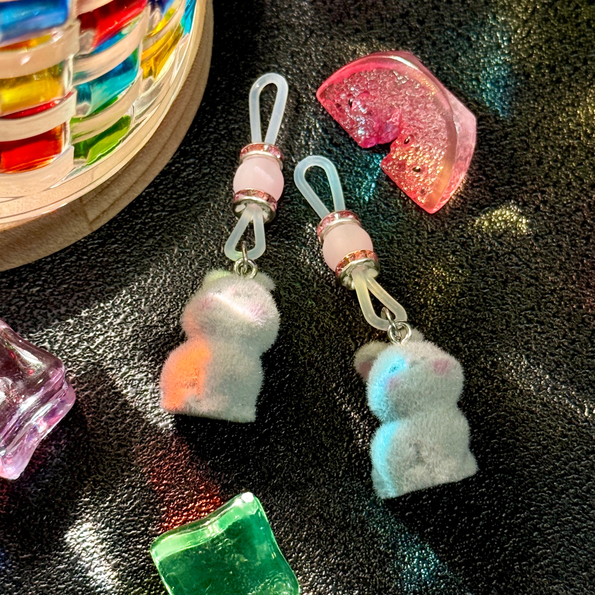 Luna Bunny Plush Nipple Clips