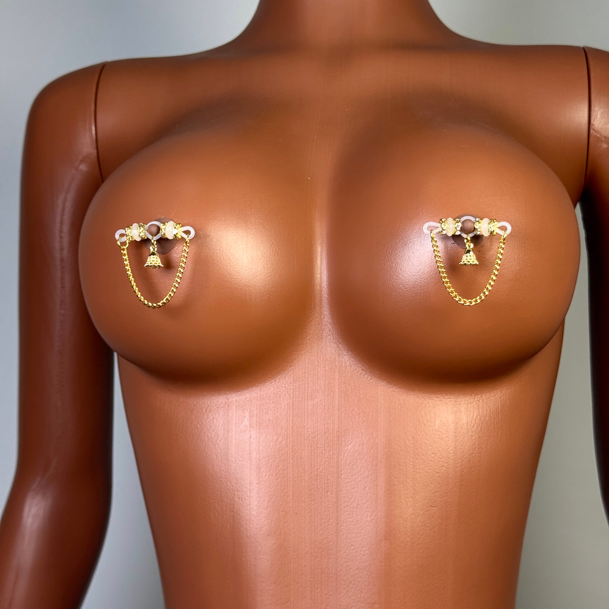 Golden Bell Chain Nipple Clamp