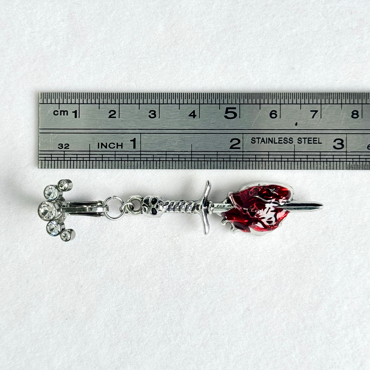 Bloody Love Dagger Navel Charm