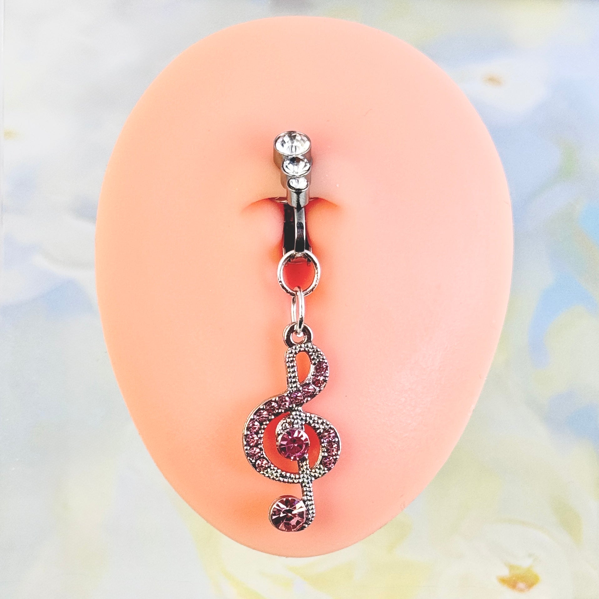 Melody Crystal Non-Piercing Navel Clip