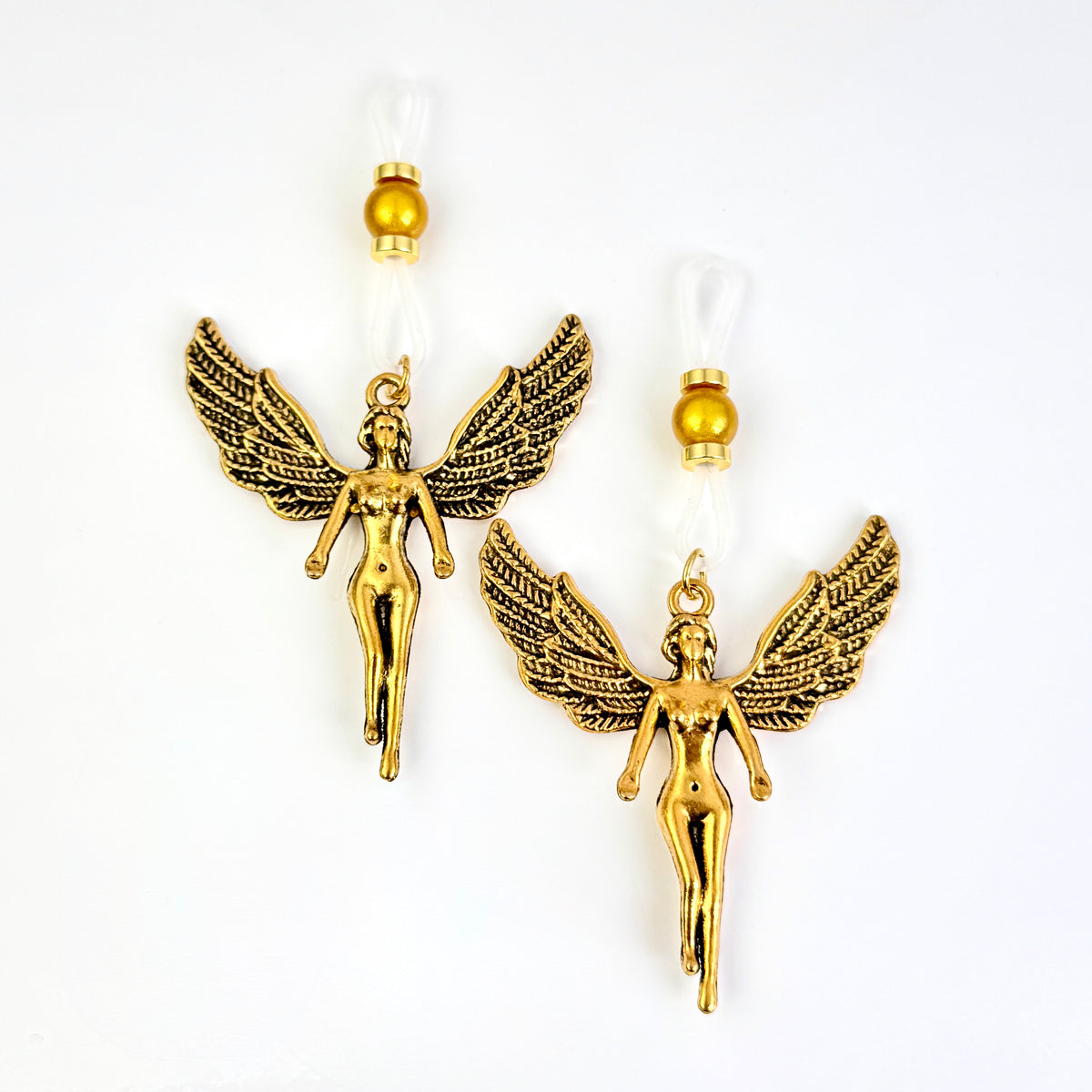 Golden Angel Wing Nipple Clamps