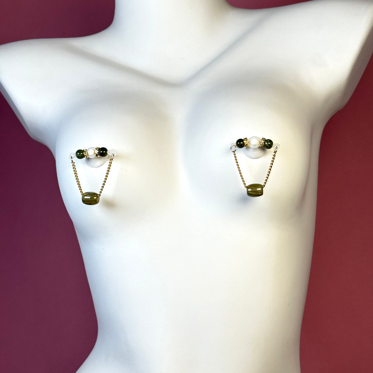Black Pearl Goddess Nipple Clamps