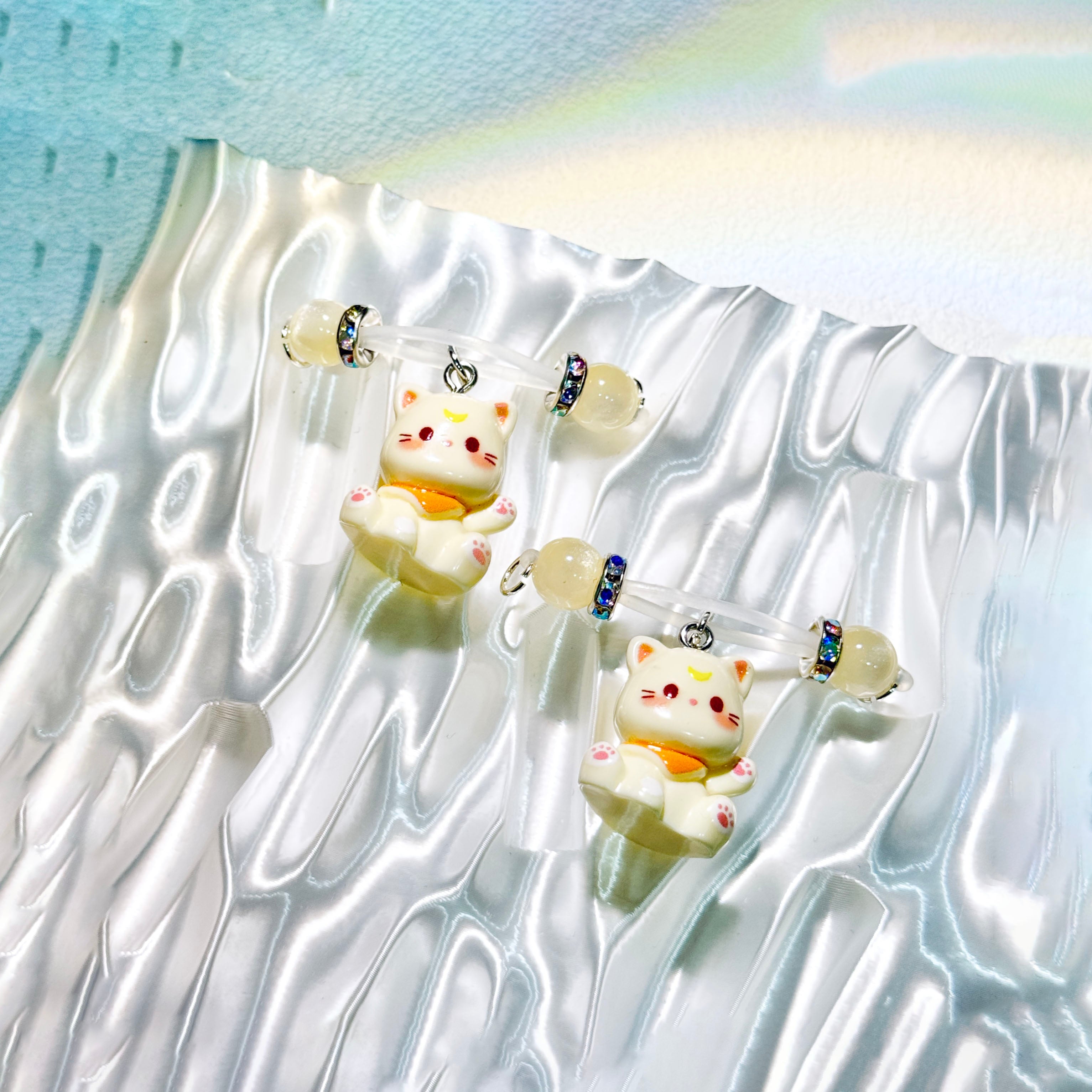 Moonlight Kitty Charm Nipple Clamps