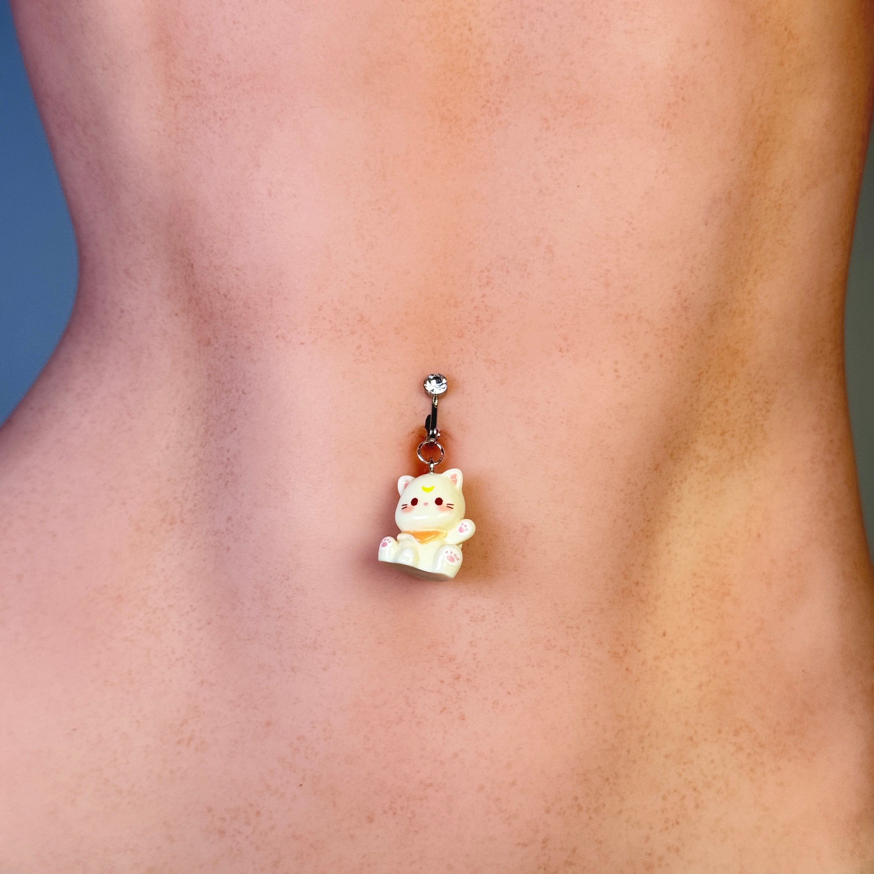 Dreamy Cat Kiss Non-Piercing Navel Clip