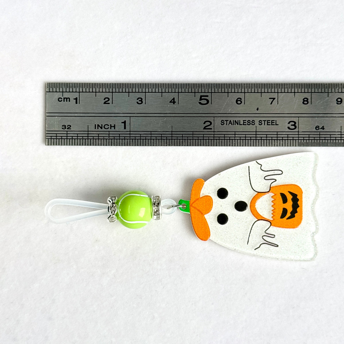 Pumpkin Ghost Charm Clip