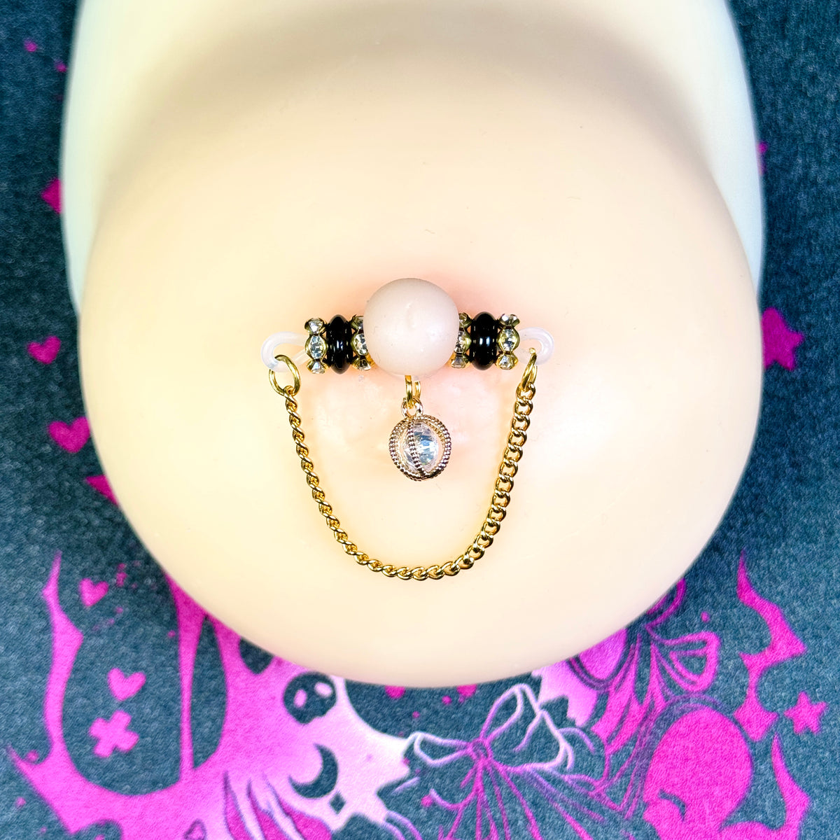 Luna Crystal Nipple Chain