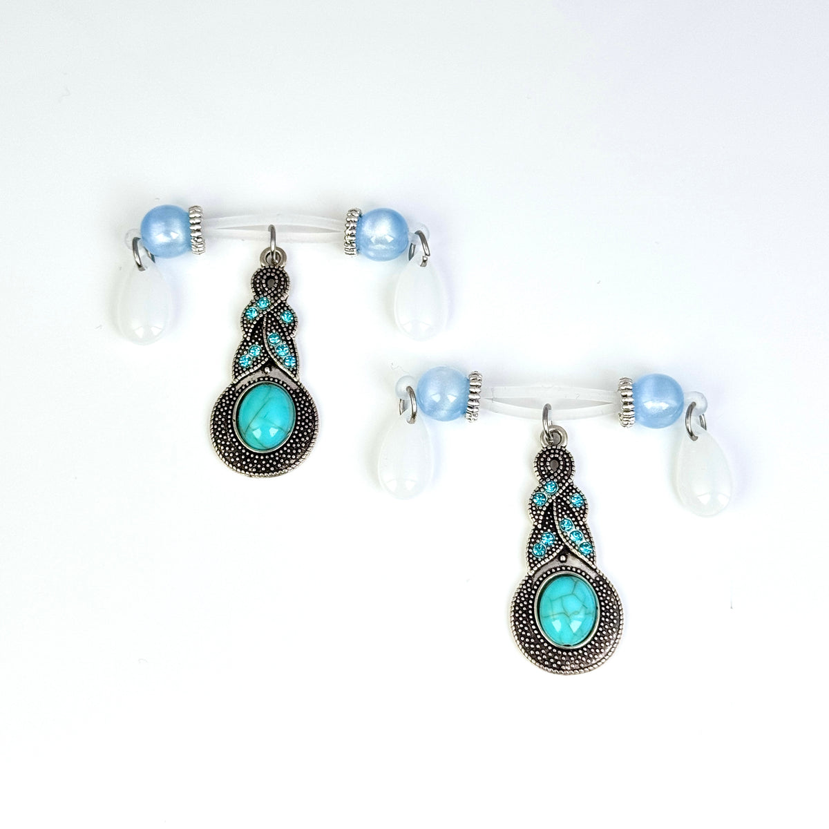 Mystic Blue Gem Drop Charm
