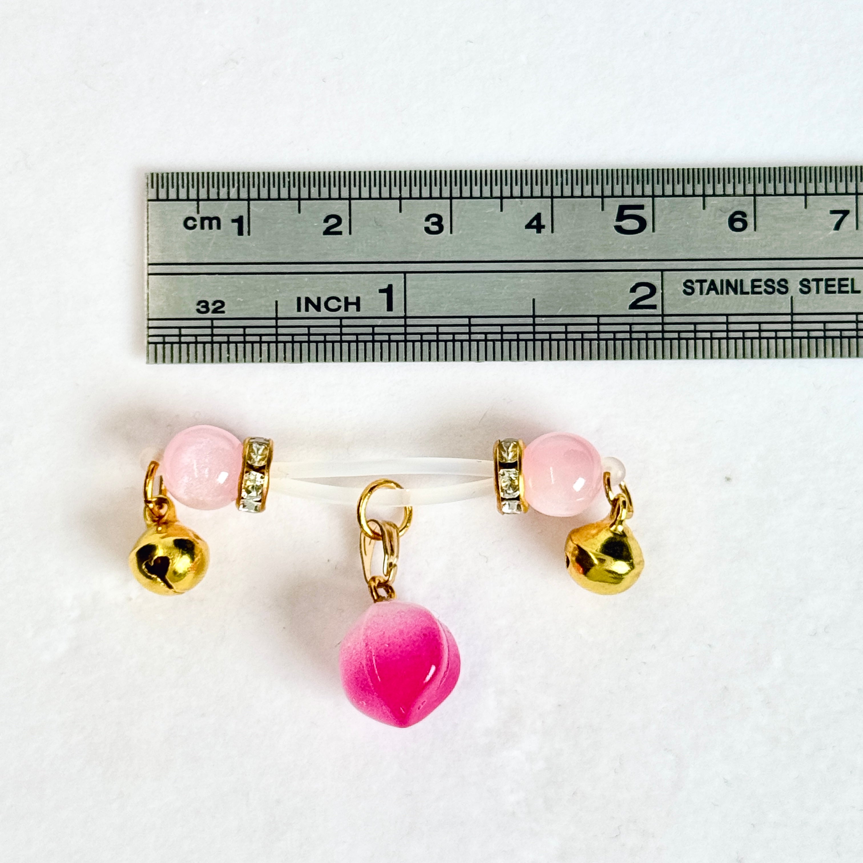 Rose Quartz Bell Nipple Clamps