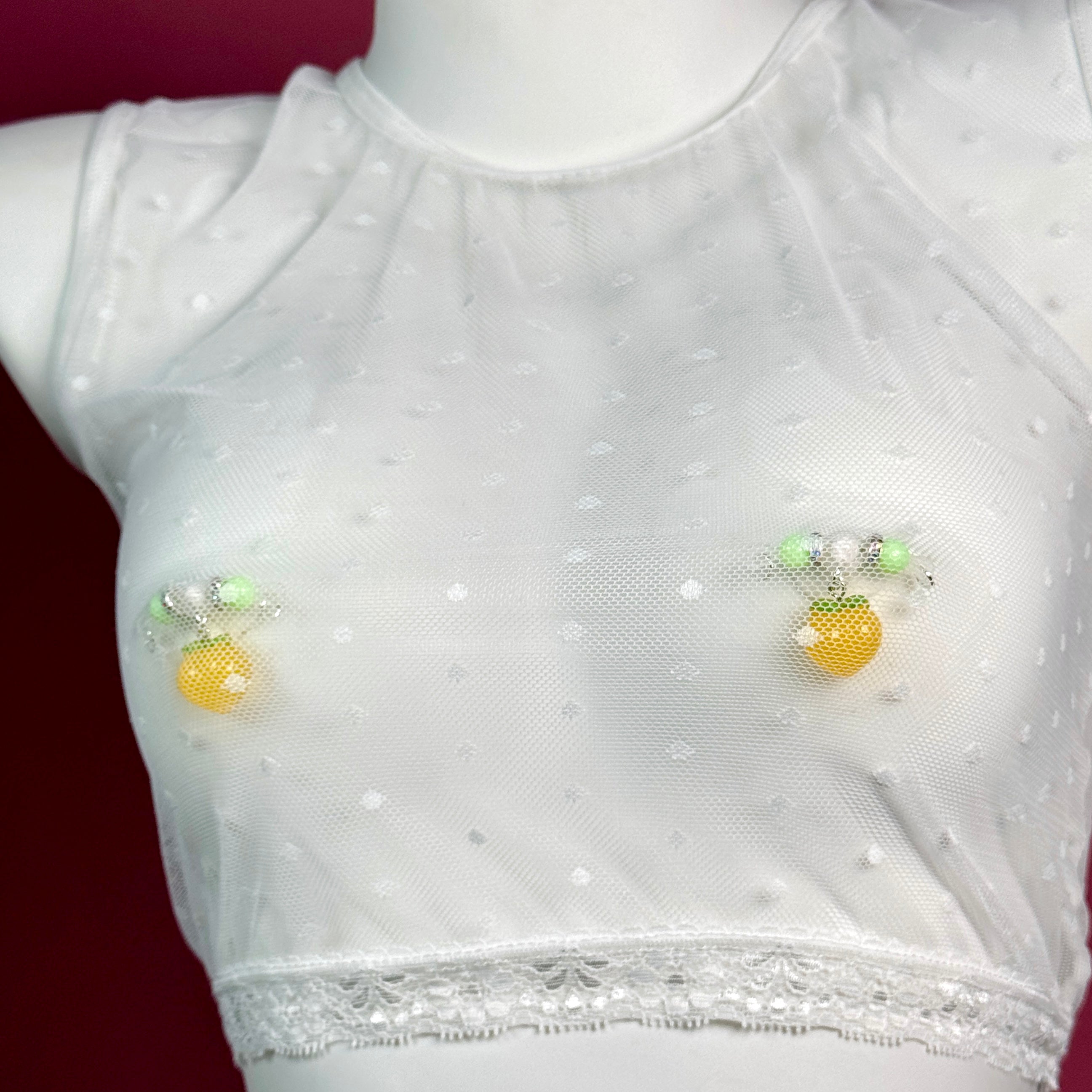 Juicy Peach Nipple Clamps
