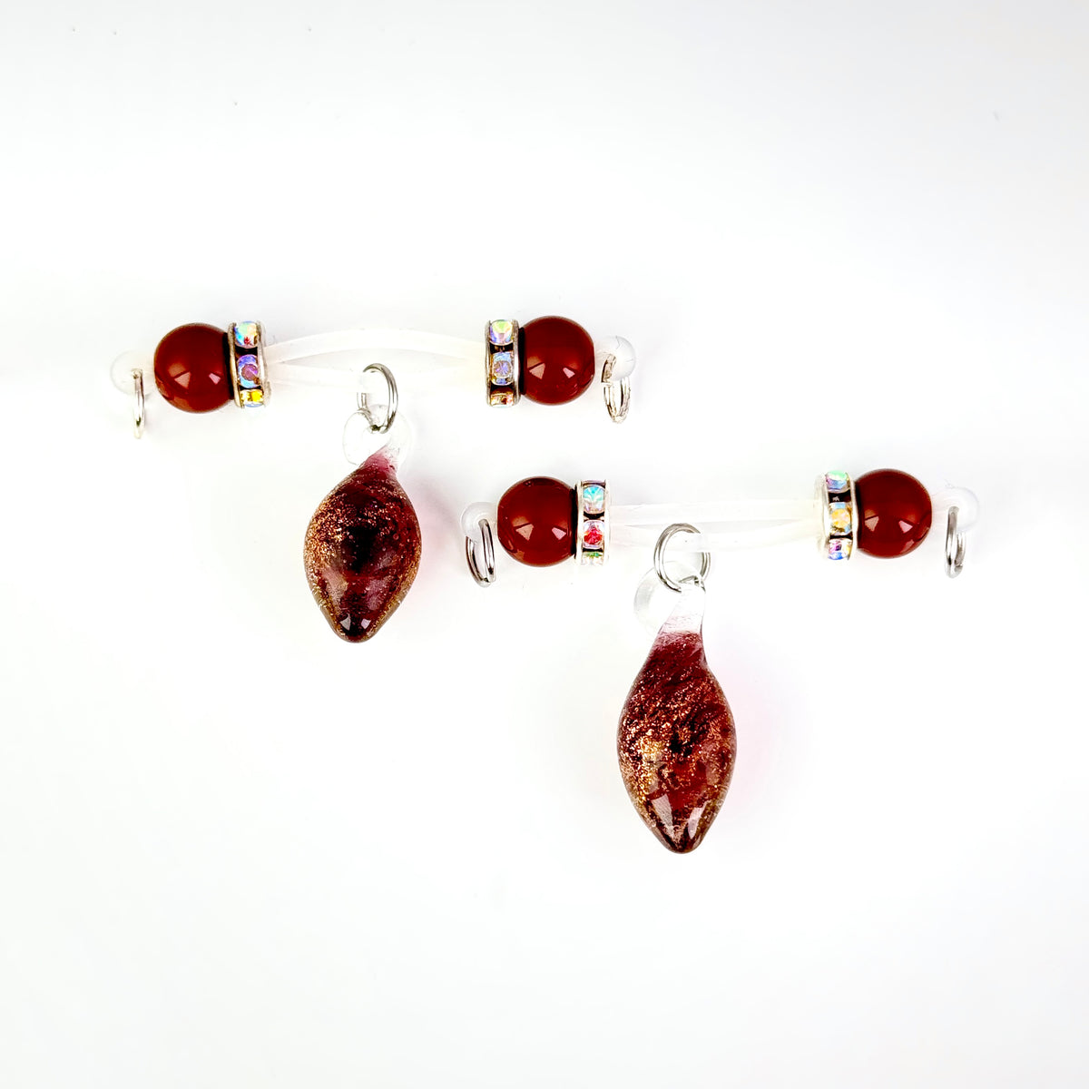 Dark Crystal Drop Halloween Nipple Ring